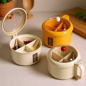 
Seasoning box combination set multi-grid integrated kitchen household seasoning jar salt MSG high-end new storage seasoning jar