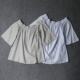 1051-Foreign Trade German Single One-Ling Double U-Ling Loose Mid-Sleeve Large Size Pull-On Shirt 170-200Jin [Jin equals 0.5 kg]