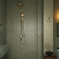 Maillard Green Retro Tile Grooved Wall Panel Bathroom Wall Tile Dark Floral Art Tile Balcony Non-Slip Tile