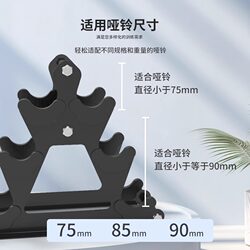 Household Male and Female Kettlebell Dumbbell Storage Rack Small Dumbbell Rack Bracket Multi-Functional Fitness Equipment Storage Rack