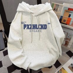 Heavyweight Pure Cotton Sweatshirt for Men, Autumn and Winter, Fleece-Lined, Versatile, Loose-Fitting, American High Street Fashion Brand Jacket, Hoodie