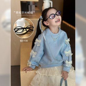 
Children's glasses Korean style retro versatile women's glasses frame college style oval fashion flat light mirror