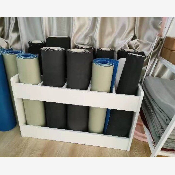 Wooden Yoga Mat Storage Rack - Modern Minimalist