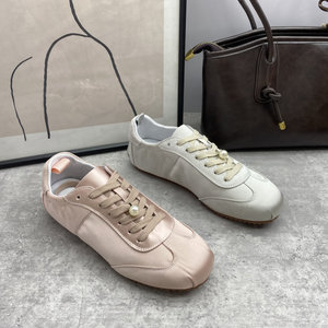 Shopping mall code removal cabinet special offer light luxury popular moral training shoes soft sole lace-up shoes niche breathable canvas casual shoes for women