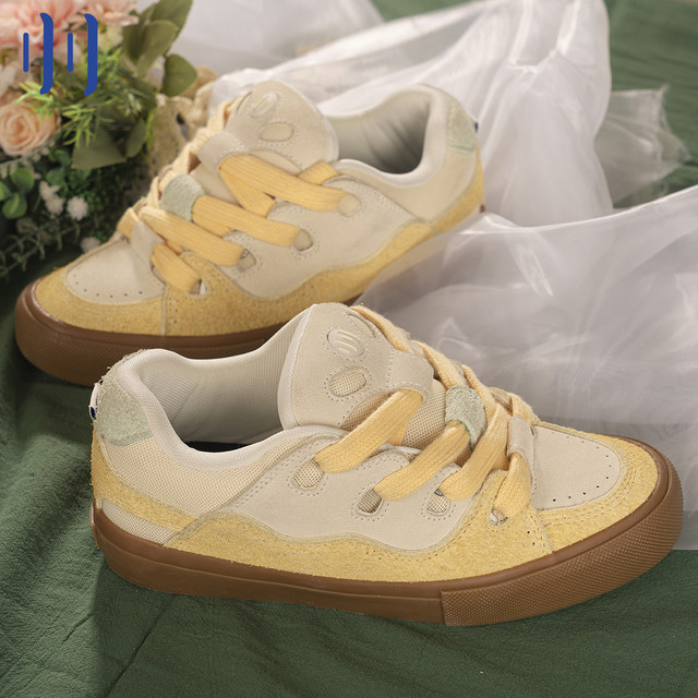 ollieskate bread shoes MagicBAKE fragrant coconut milk tea color plush ...