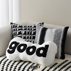 Modern Minimalist Living Room Sofa Throw Pillow, Light Luxury High-End Feel, Model Room Decorative Cushion, Guesthouse Bay Window Cushion with Insert