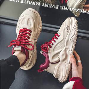 
Internet celebrity popular men's shoes 2025 new trbottom brand sports and leisure summer breathable high sole thick sole increase height
