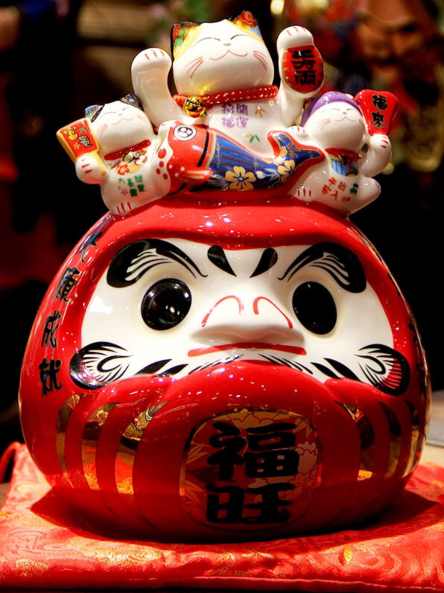 Japanese Blessing Daruma Egg Ornaments for Sushi Restaurant and Hotel ...