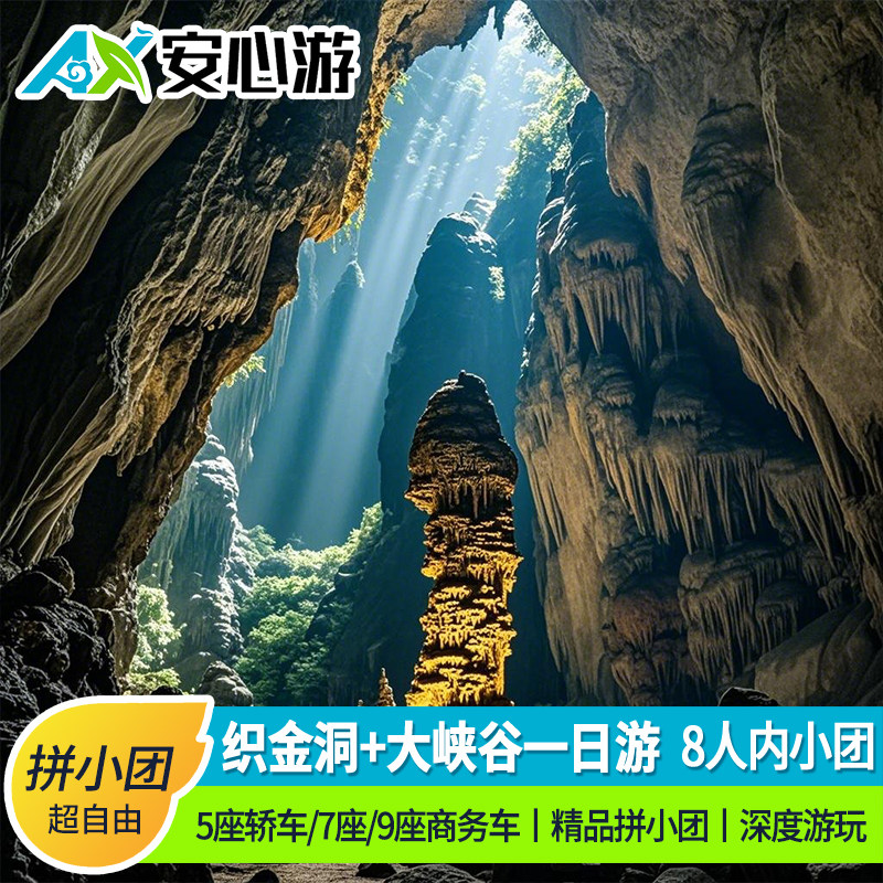 2-8人小团贵州旅游织金洞+大峡谷纯玩一日游贵阳出发三环内接送 - 定制游预订
