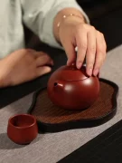 Dahongpao Xishi Nồi Yixing Nồi đất sét tím nổi tiếng Hoàn toàn được làm thủ công Trà đơn Nồi công suất nhỏ Bộ trà Kung Fu bộ ấm tử sa