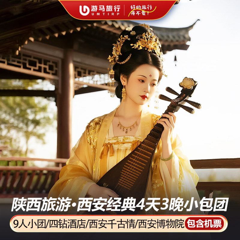 9人纯玩小团 含机票陕西西安旅游兵马俑华清宫大雁塔4天3晚跟团游 - 定制游预订