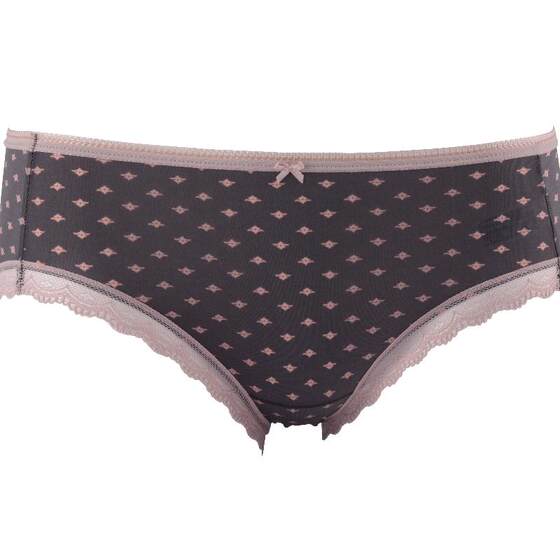 Angel Fong Lady's Underwear Lace Bow Low-waisted Sexy Hip Covered Shorts 2 Pack EP1040C