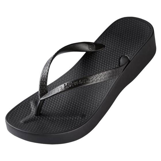 Thick -bottomed character Drag female wears high -heeled beach slopes and hicks showing high cold slippers Fashion waterproof table anti -slip vacation