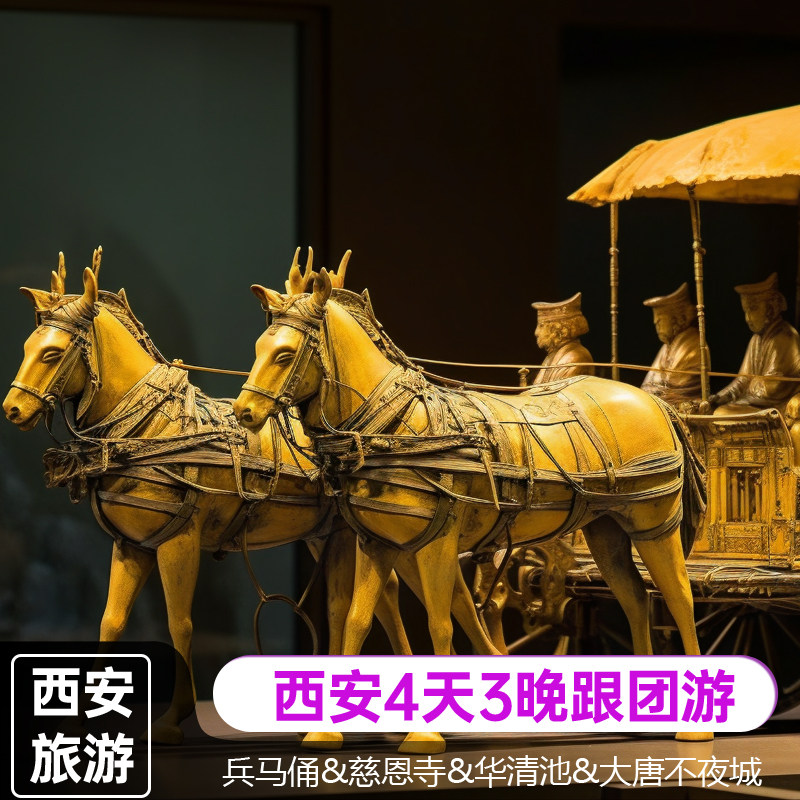 含机票|西安4天3晚跟团旅游兵马俑华清宫慈恩寺大雁塔大唐不夜城 - 定制游预订