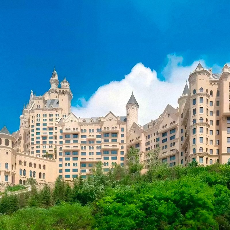 【乐享】大连一方城堡豪华精选酒店海景尊贵特大床客房两天一晚+星海广场+威尼斯水城