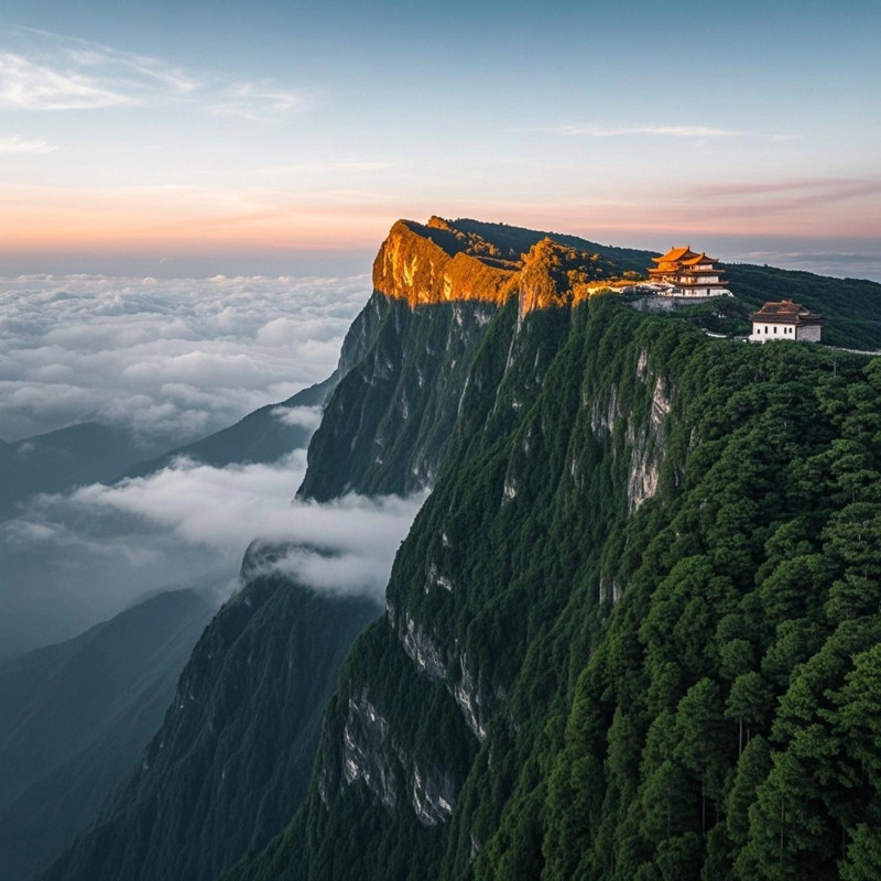 【双人游&五钻】峨眉山灵秀温泉饭店2天1晚含双早温泉+峨眉山门票+往返观光车+金顶索道