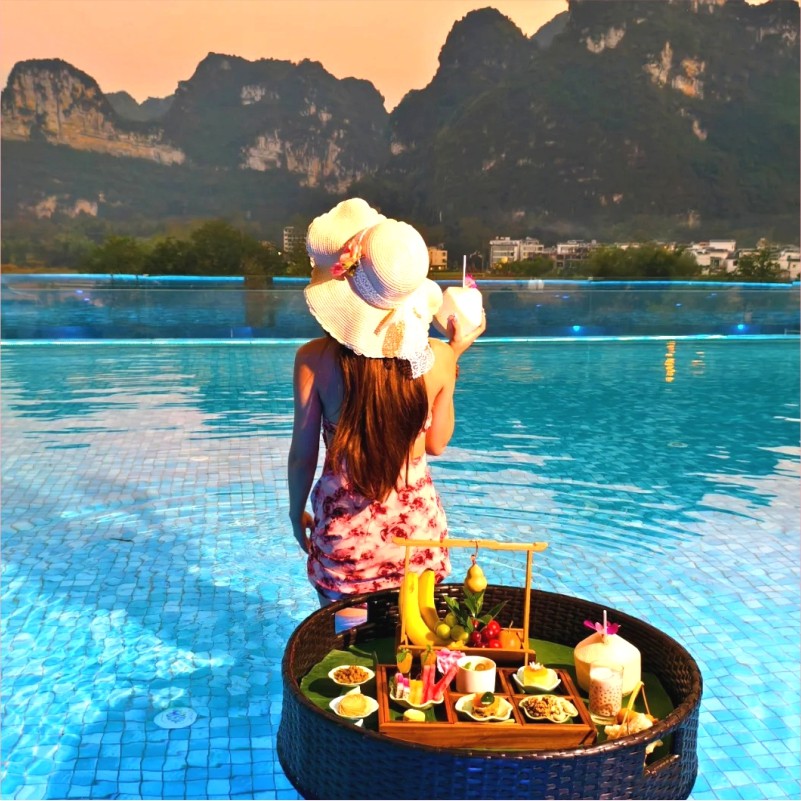 广西南宁崇左德天瀑布大新明仕田园长留山居度假酒店自由行套餐