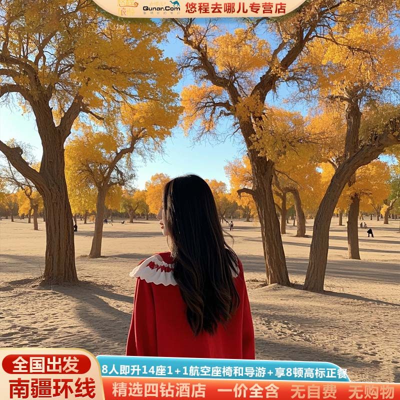 12人小团新疆旅游南疆纯玩10天9晚跟团游胡杨林喀什库车升级8正餐 - 定制游预订