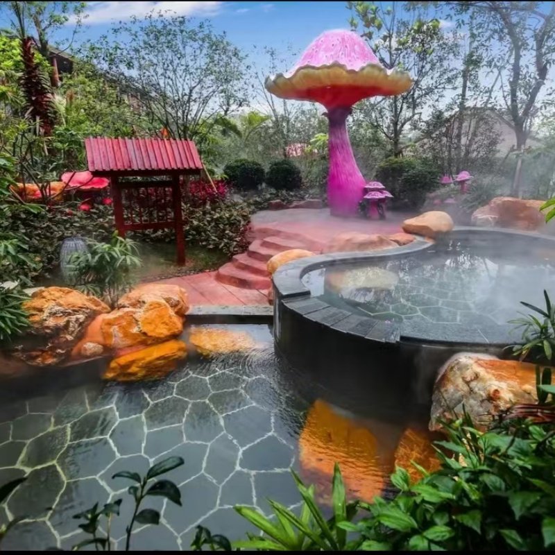 美的鹭湖岭南花园公寓山景房+自助早餐+双人半山汤谷