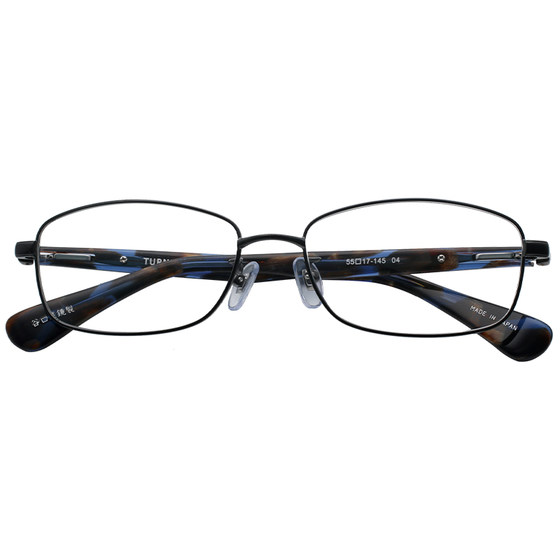 
Taniguchi Japanese handmade glasses frame men's pure titanium ultra-light elegant square frame full frame business big face wide glasses frame T186