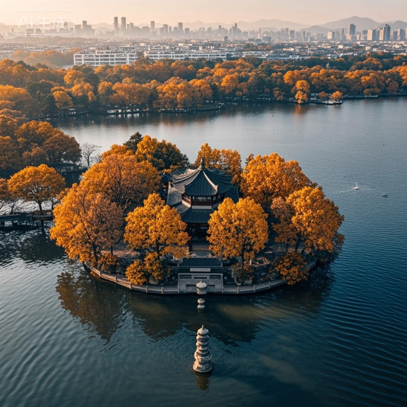 杭州西湖希尔顿欢朋酒店3天2晚含早+飞来峰+西湖游船含登岛+雷峰塔+独立专车接机1次