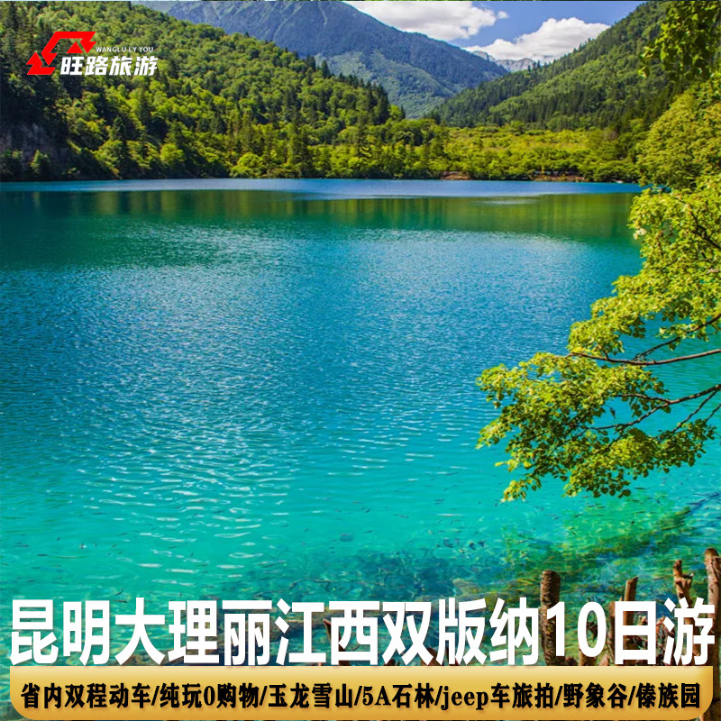 云南10天9晚双动纯玩跟团游昆明大理丽江西双版纳玉龙雪山野象谷 - 定制游预订