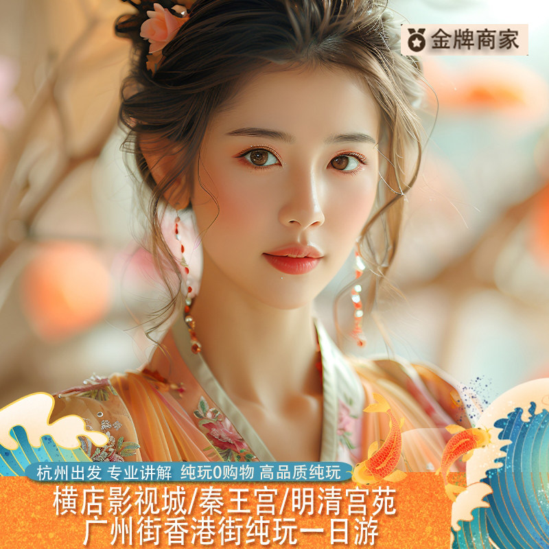 杭州横店影视城一日游纯玩秦王宫广州街香港街明清宫苑门票 - 定制游预订