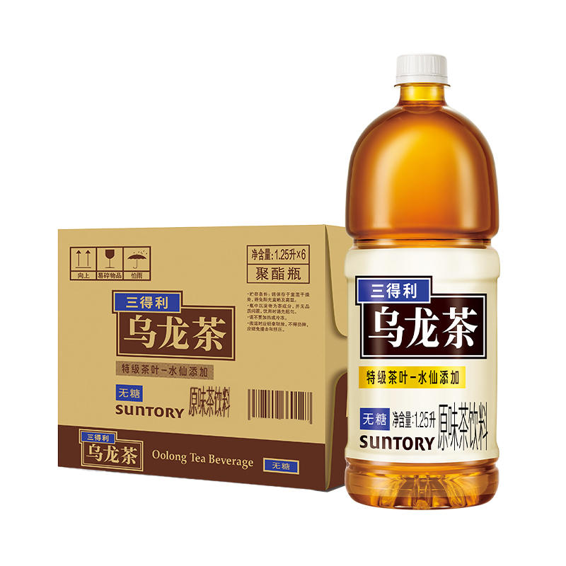 3福袋：SUNTORY 三得利 无糖乌龙茶饮料 1250ml*6瓶 39元（需领券）