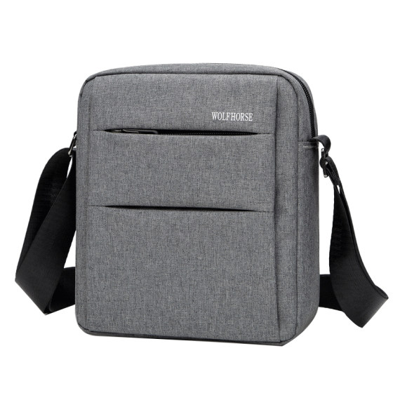 Shoulder bag men's Korean version of trendy casual bag vertical backpack travel bag Oxford spinning business men's crossbody bag
