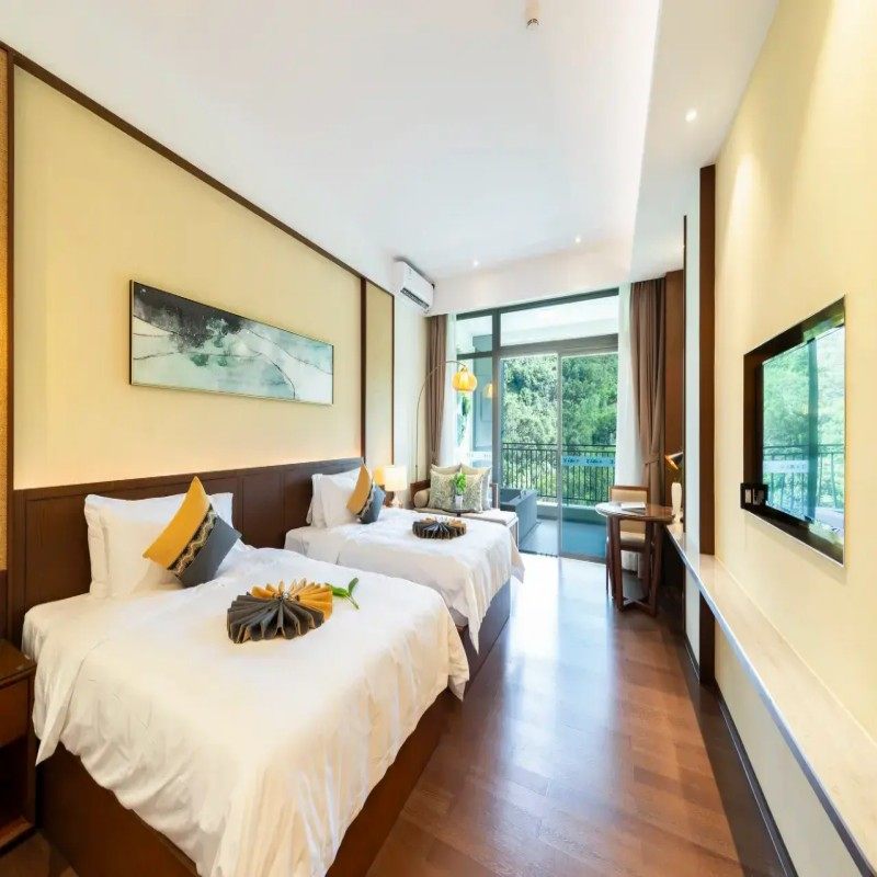 汕尾华发清泉谷温泉度假酒店|山景泡池大/双床房 双早双温 3天2晚