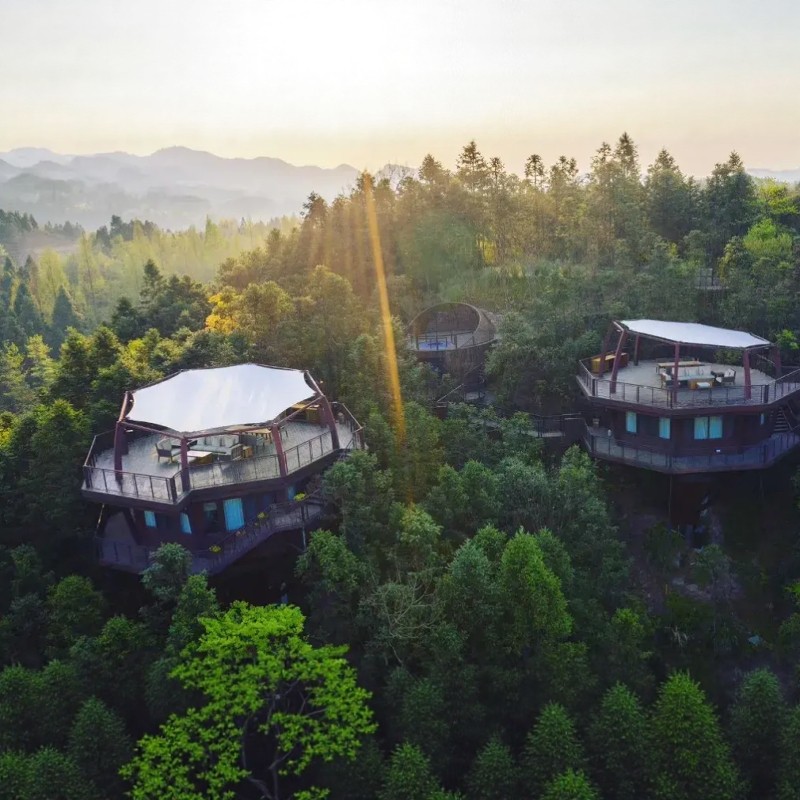 【梦居树屋 齐云逍遥】1晚自由家·树屋世界+齐云山门票+西递宏村联票+门票均1送1