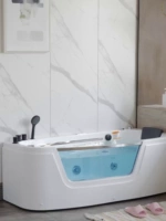 Акриловый массажер домашнего использования, изогнутая ванна, поддерживает постоянную температуру, 31.8м