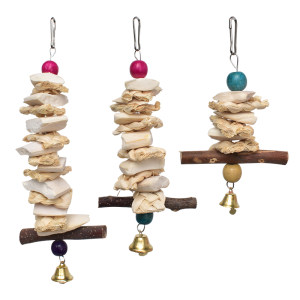 Ink fish bone Xuanfeng Tiger peony parrot supplement calcium nourishing teeth supplies with bird food pine turtle hanging skewers bite toys