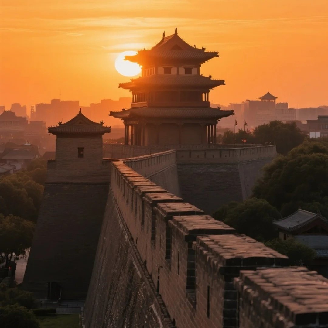 西安钟楼美居酒店住宿+西安城墙成人门票