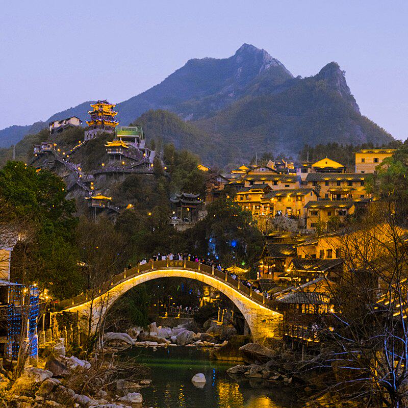 江西旅游庐山三叠泉瀑布+三清山+望仙谷+篁岭古村4天3晚跟团游