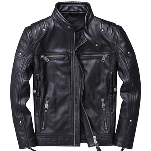 Harley motorcycle clothing leather clothes young male head layer pure cowhide riding leather jacket trend motorcycle jacket jacket
