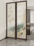 Phong cách Trung Quốc mới bằng gỗ nguyên khối vách ngăn phòng khách lối vào phòng trà trang trí nhà hàng văn phòng chặn gấp có thể tháo rời