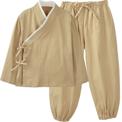 Cotton And Linen Tang Suit, Han Suit, Men's Parent-child Suit, Stretch Linen Casual Layman Suit, Zen Slanted Lapel Tea Art Suit, Performance Suit