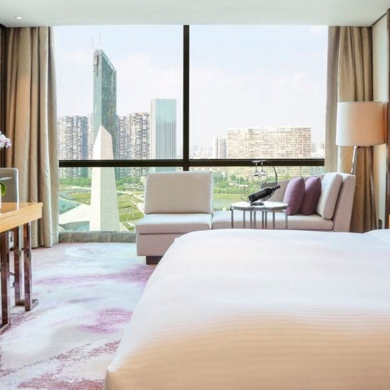 长沙北辰洲际酒店3天2晚丨湘江江景豪华大床房 双早丨杜甫江阁门票