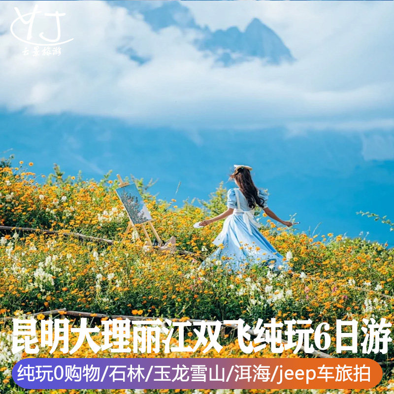 云南纯玩旅游6天5晚昆明大理丽江石林洱海旅拍古城全国可出发 - 定制游预订