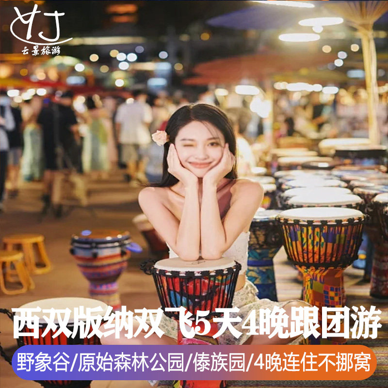 云南西双版纳旅游5天4晚原始森林公园孔雀放飞野象谷【全国出发】 - 定制游预订