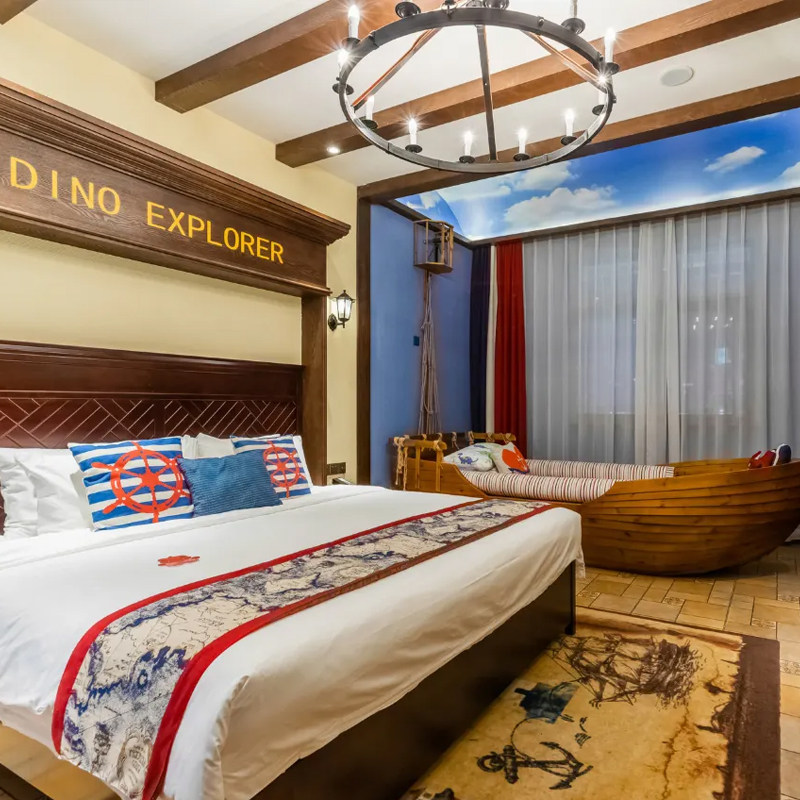 俱乐部酒店亲子房1晚+双人2日恐龙园+双早