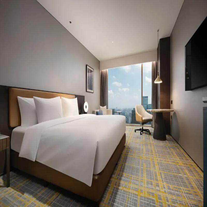 长沙环球融创施柏阁酒店/高级大+橘子洲白天游船+小火车2天1晚自由行