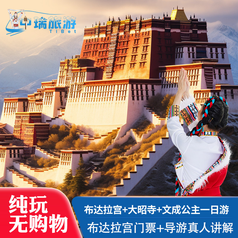 布达拉宫门票预约预订西藏拉萨旅游一日纯玩团布宫大昭寺导游讲解 - 定制游预订