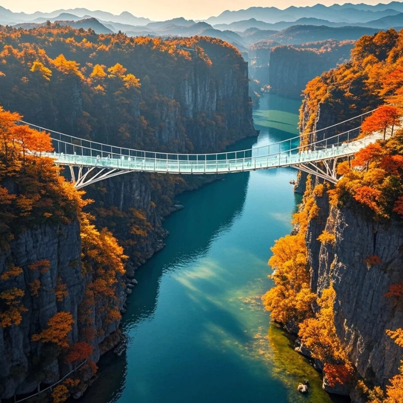 张家界希尔顿欢朋酒店4天3晚+含2人天门山国际森林公园含双索道+大峡谷+玻璃桥双人票