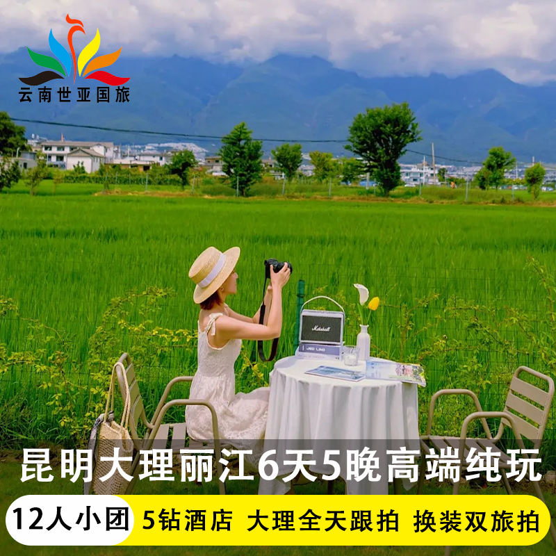 12人小团云南旅游昆明大理丽江6天5晚纯玩大理全天跟拍5钻酒店 - 定制游预订