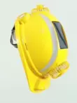 nón bảo hộ kỹ sư Mũ trùm đầu bốn quạt chạy bằng năng lượng mặt trời Mũ bảo hiểm báo động Bluetooth tại công trường có đèn sạc làm mát an toàn đa chức năng nón bảo hộ lao động màu nón bảo hộ