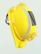 Mũ trùm đầu bốn quạt chạy bằng năng lượng mặt trời Mũ bảo hiểm báo động Bluetooth tại công trường có đèn sạc làm mát an toàn đa chức năng nón bảo hộ lao động