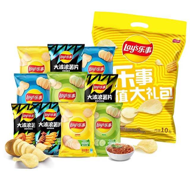 Lay's/Lays potato chips value gift pack 400g1 pack snacks casual snacks ...