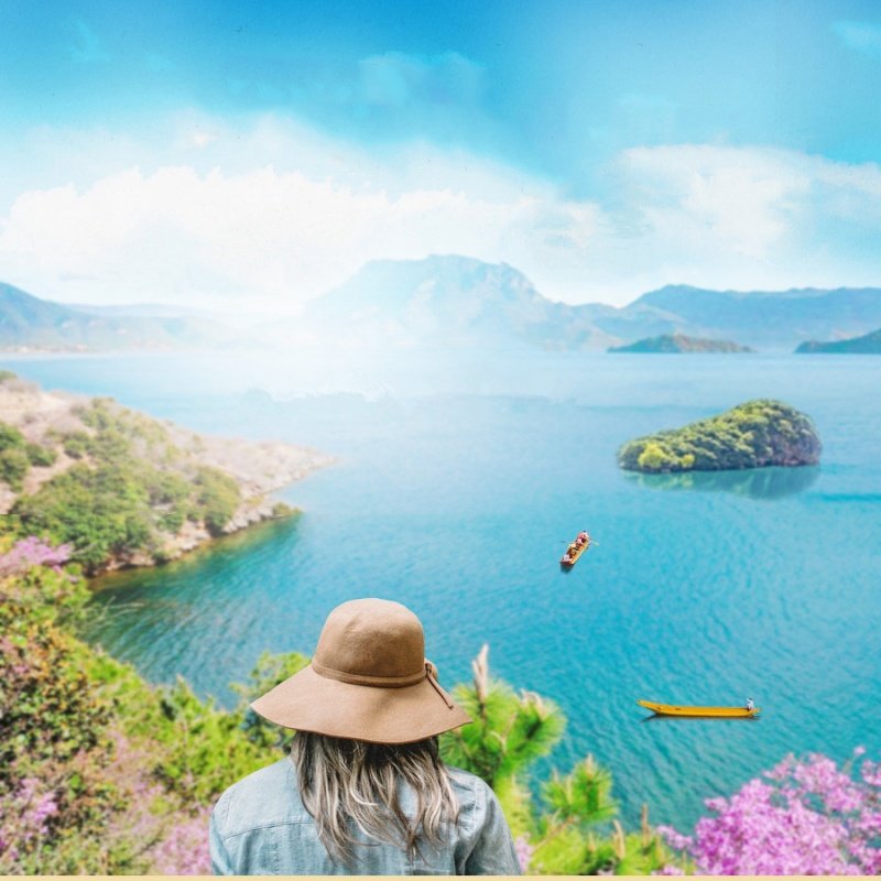 丽江泸沽湖一日游 猪槽船游湖登岛/全景环湖 - 定制游预订